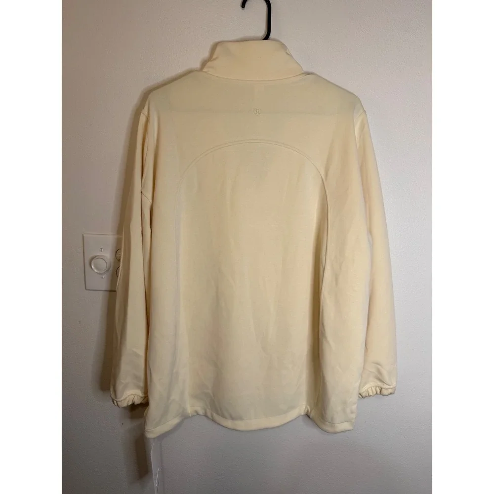 Lululemon Softstreme Long Half Zip Buttercream Size L NWT